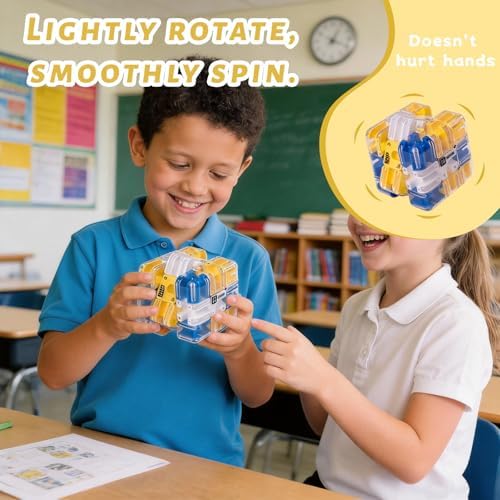 3D Cube Puzzle for Kids Color Matched Game Brain Teaser Game,Educational Learning Toys for Logical Thinking, Family Board Games, Durable Puzzle Cube Gift for Birthday and Holidays - Image 2