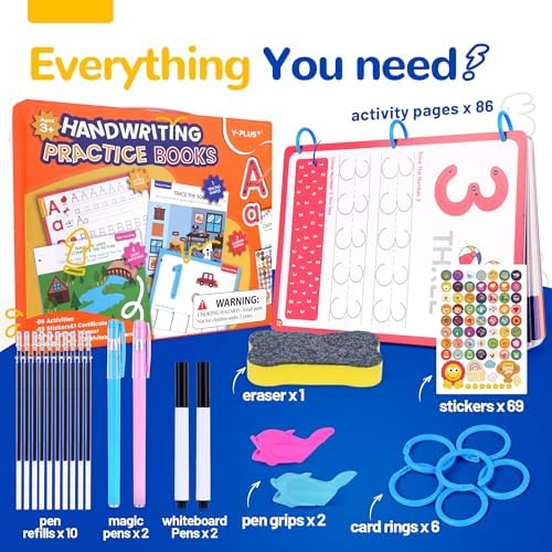 Reusable Grooved Handwriting Practice Books for Kids 5-8 - Image 2