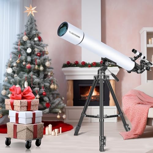 Celticbird Telescope for Adults High Powered, Travel Telescopes for Adults Astronomy Beginners Gifts, 80mm Aperture 900 Refractor Telescope with AZ Mount, Carry Bag, Phone Mount - Image 6