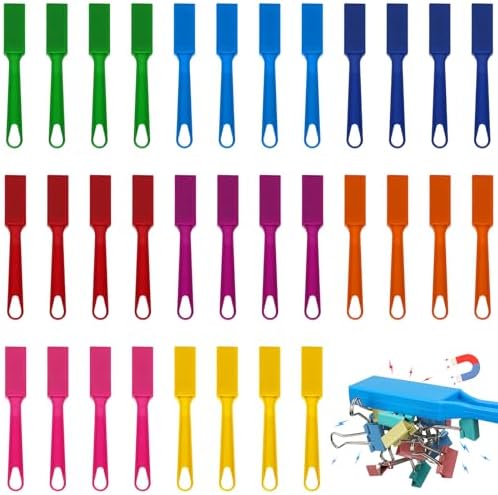 SAYAYA 32 PCS Magnetic Bingo Wands 7.87 Inch Colorful Magnet Sticks for Bingo Chips, Family Game Night, Science Learning, Counting Activities, and Educational Fun, Classroom Supplies by SAYAYA