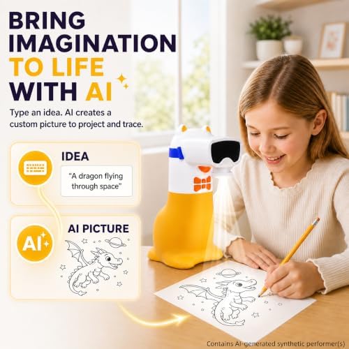 AI Drawing Projector for Kids, Birthday Gift Toy, Ages 5-12 - Image 2