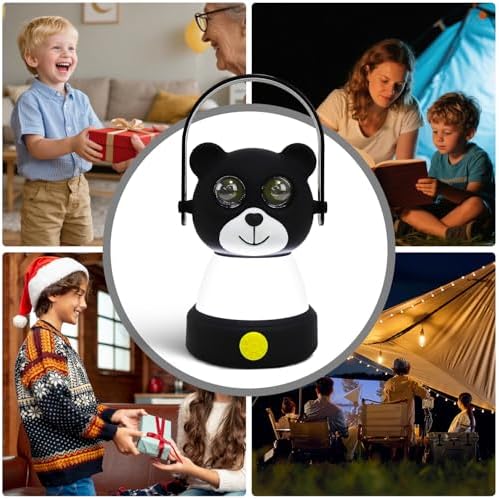 LED Bear Camping Lantern Kit, Battery Powered Night Light for Kids 6-12, Outdoor Equipment for Kids Ages 8-12, Toys Girls Boy Birthday Christmas Gift, Bear Style(Battery NOT Included) - Image 5