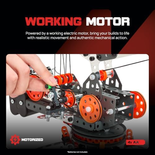 MECCANO Erector Super Construction 25-in-1 Motorized Building Set, Steam Education Toy, 638 Parts, for Ages 10+ - Image 5