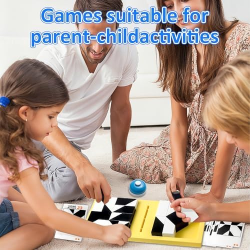 Puzzle Blocks for Kids,Education Puzzle Toy with Storage Tray,Brain Teaser with Challenges Cards 3D Logic & Spatial Thinking Tabletop Toy for Boys Girls - Image 5