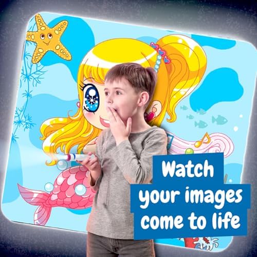 Science4you Mermaids Torch Projector for Kids - Mermaid Toy with 24 Images and Poster Included, Projector Torch, Toy, Gift for Kids 4 5 6 7+ Year Olds - Image 4