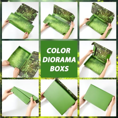 AmazingSpark 20 Pcs Rainforest Diorama Box Kit Habitat Project Box Set - Image 5