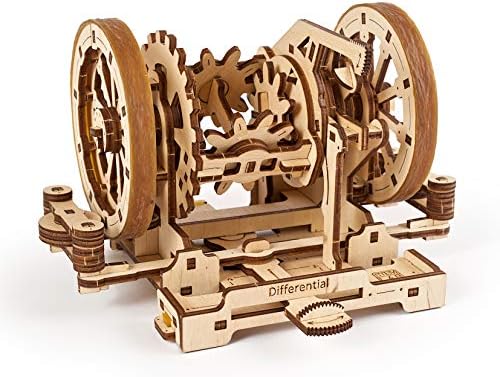 UGEARS STEM Differential Model Kit - Creative Wooden Model Kits for Adults, Teens and Children - DIY Mechanical Science Kit for Self Assembly - Unique Educational and Engineering 3D Puzzles with App - Image 3