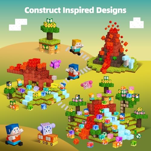 GobiDex Magnetic Building Blocks Dinosaur Toys for 3+ Years Old Boys Girls - Image 2
