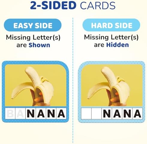 BenBen Spelling Games, 224 Flashcards, 208 Wood Letter Tiles, 1-4 Players, Learning Games for Kids 4-8, Educational Toys for Kindergarten 1st 2nd Grade, Preschool Classroom Must Haves - Image 4