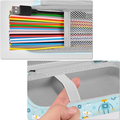 Leayjeen Storage Case Compatible with 3Doodler Start+ Essentials for 3D Pen Set for Kids, for Kids Ages 8-12,Fit for 3D Printing Pen Carrying case(Case Only)-Blue Robot - Image 5