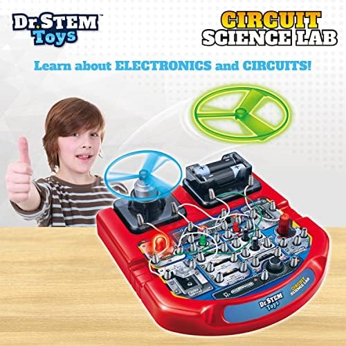 Dr. STEM Toys Circuit Board for Kids | Fun Educational Science Kit with Real Wires, LED Lights & a Fan that Actually Flies | Includes 18 Cool Science Experiments for Boys & Girls Ages 8 & Up - Image 6