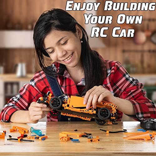 WISEPLAY STEAM Building Block RC Car Set 421 PCS - STEM Projects for Kids Ages 8-12 - Build Your Own RC Car - Image 3