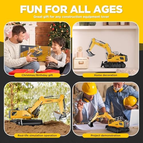 KIDMARKT 21" Large Remote Control Excavator Toy - Image 6