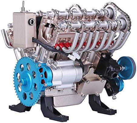 V8 Engine Model Kit, 500PCS Mini 1:3 V8 Metal Engine Model, Educational Physics Experiment STEM Toys - Image 2