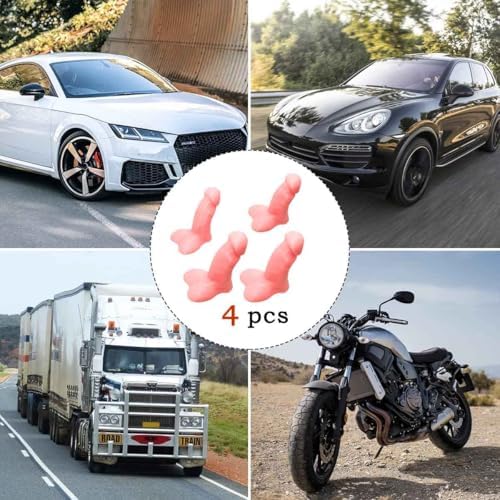 4 PCS Prank Tire Valve Stem Caps, Funny Little Buddy Valve Cap - Image 3