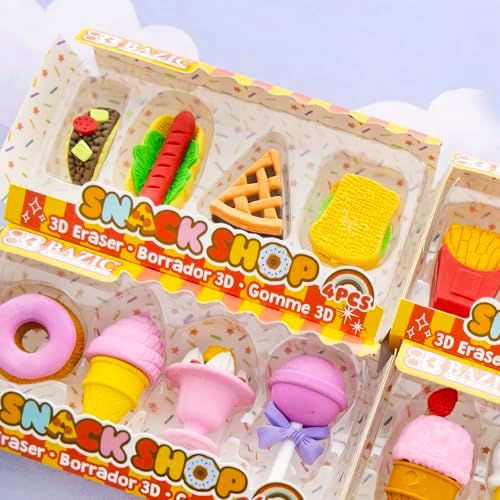 BAZIC Products Snack Shop 3D Puzzle Erasers, Non-Toxic, 24-Box - Image 7