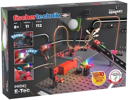 fischertechnik E-Tec 571905 – Children's Electricity Kit, Educational Game with 11 Models, Age 8 and Above by fischertechnik