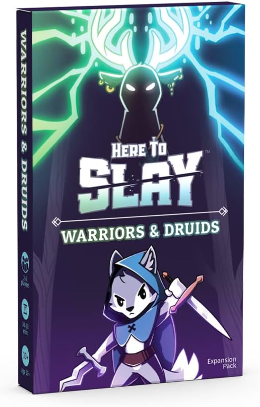 Unstable Games - Here to Slay Warriors & Druids Expansion Pack - Designed to be Added to Your Here to Slay Base Game - Great for Family Game Night
