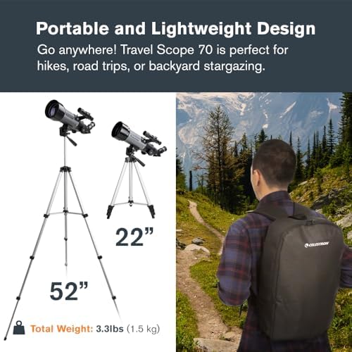 Celestron Travel Scope 70mm DX Refractor Telescope Kit with Backpack - Image 5