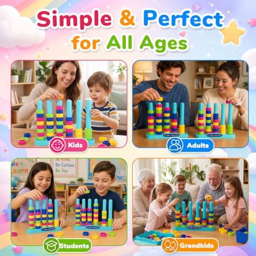 Color Challenge Game, 2 Pack Color Sorting Puzzle Game for Family Night - Image 5