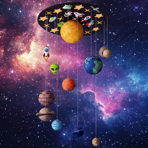 Novabright 87 Pcs Solar System Model Project Kit Back to School Include 16 Mixed Solar System Foam Balls 24 Pigment 4 Brushes DIY Polystyrene Spheres Balls for Outer Space Planet Foam Projects - Image 4