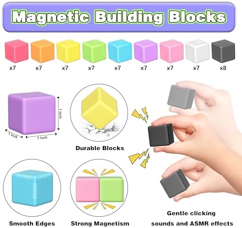 Apluses Magnetic Blocks for Toddlers 3+ Gift for Boys Girls - Image 2