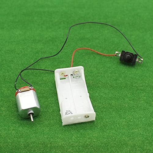 1pc Mini DIY Electronic Motor Simple Circuit Models Kit 130 Motor Kit, With 2 X AA Battery Storage Case And Switch, 16500 RPM, - Image 3