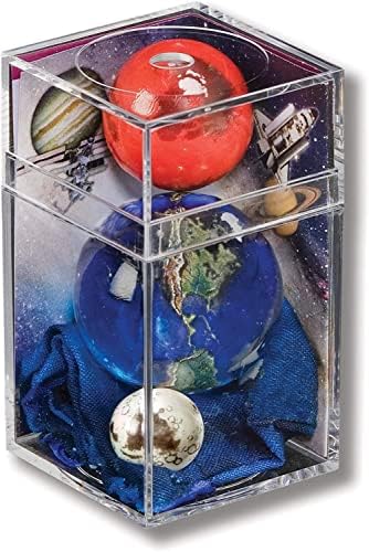 Earth, Mars, Moon To Scale Marble Box Set by Marbles, Globes & Gifts by ShastaVisions