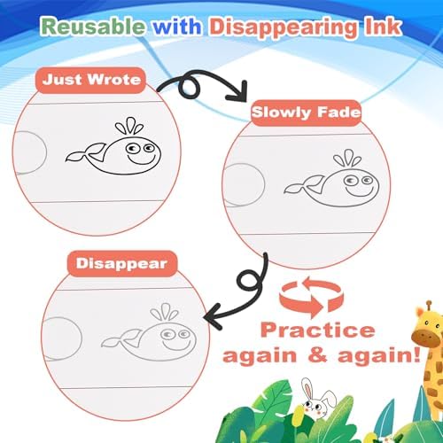Goldge Magic Grooved Writing Practice for Kids 3-8 – 4 Handwriting Practice - Image 4