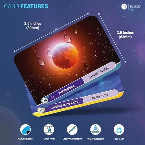 Astronomy Flash Cards – 77 Space Facts, Solar System, Stars & Galaxies - Image 3