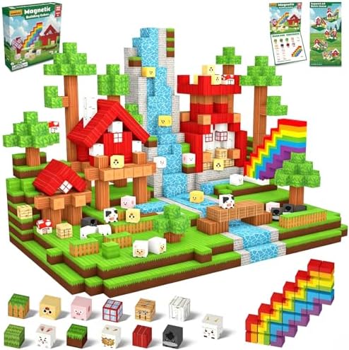 100PCS Magnetic Building Blocks for Kids Ages 4-8 by Unknown