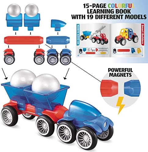 Mobius Magnetic Vehicle Building Set, 72 Pieces, STEM Toy, Ages 3+ - Image 2