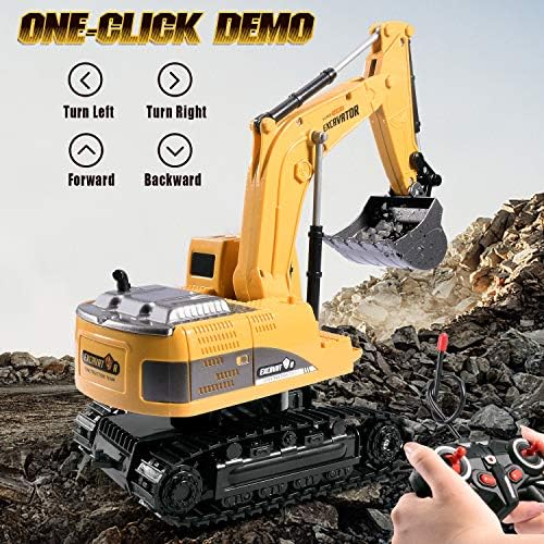 Remote Control Excavator, Beach Excavator Sand Toy Gift for Boys Age 3-7 - Image 4