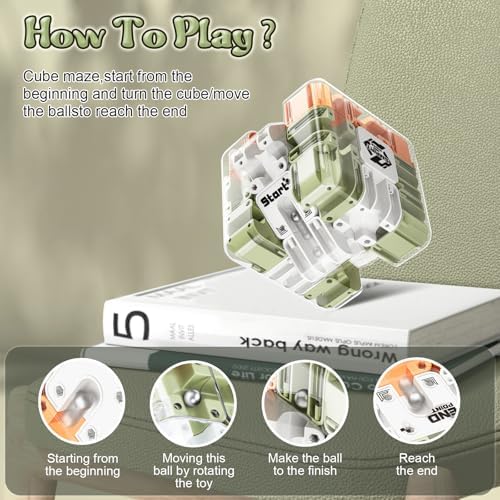 3D Rolling Ball Marble Labyrinth Maze Cube for Kids 3-12 - Image 5