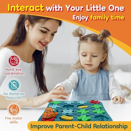 Bonitoto STEM Board Game Logical Road Builder Maze Toy for Kids Ages 3-8 - Image 5