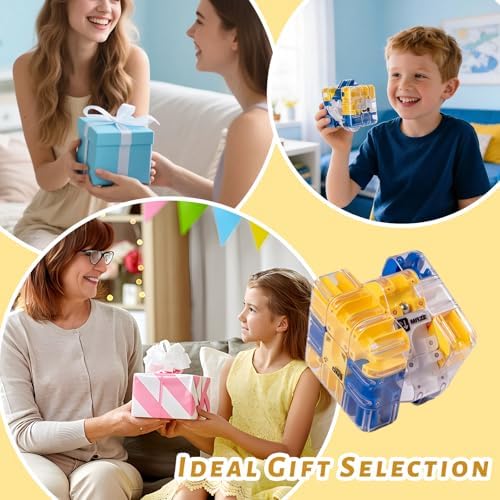3D Cube Puzzle for Kids Color Matched Game Brain Teaser Game,Educational Learning Toys for Logical Thinking, Family Board Games, Durable Puzzle Cube Gift for Birthday and Holidays - Image 5