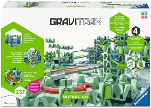 Ravensburger - Gravitrax - Action Set Skytrax XL +200 pieces - Ball Circuit - Creative Building Set - Ages 8 and above - 25960 by Ravensburger