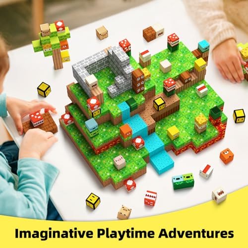 GobiDex 100PCS Magnetic Building Blocks for Boys Girls 3+ (1 inch) - Image 7