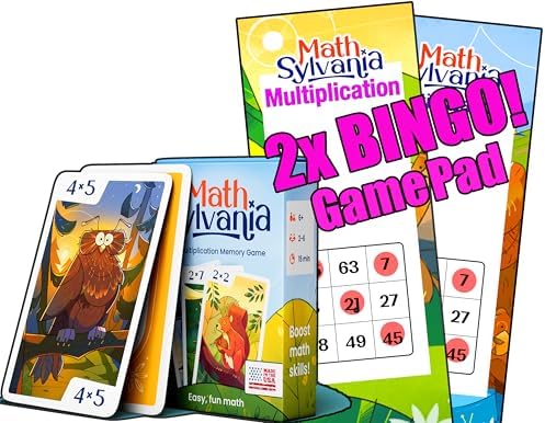 Homeschool Multiplication Memory Card Game – MathSylvania | Family Game Night Learning Game | Made in USA (Bingo Set) by Unknown