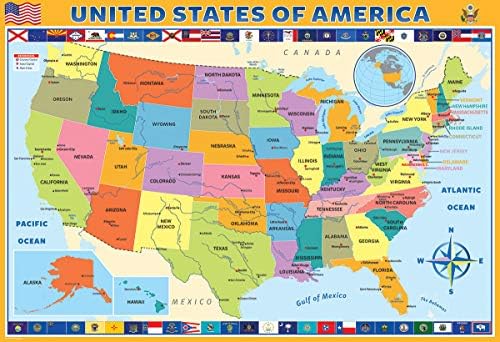 EuroGraphics Map of the United States of America Jigsaw Puzzle (200-Piece) - Image 2