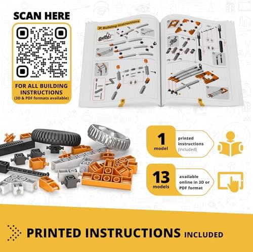 Engino STEM Toys, Mechanics: Wheels, Axles & Inclined Planes, Building Toys for Kids 9+, Fun Educational Set, Gifts for Boys & Girls, Kids Engineering Kit (14 Model Options) - Image 4