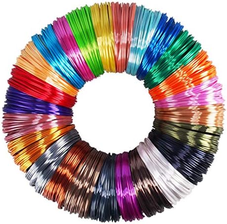 25 Colors Silk Shiny PLA Filament Sample Pack, Each Color 4 Meter Length, Total 100m 3D Printer 3D Pen Material Refill, with Extra 2 Finger Caps by MIKA3D by MIKA3D