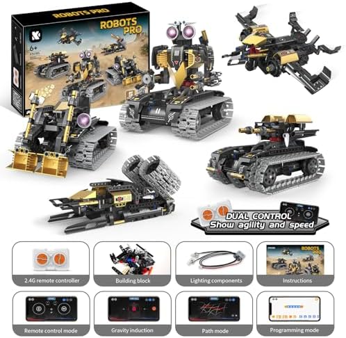 STEM Robotics Kit for Kids 8-14, 5-in-1 RC Building Set - Image 3