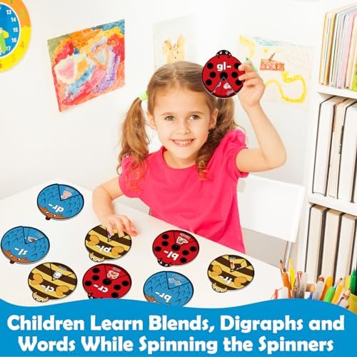 Kasfalci Blends & Digraphs Cards, Phonics Games,Speech Therapy Toys for Toddlers Kids,Learn to Read, Spelling Reading Learning Sight Words Games,Kindergarten Preschool Learning Activities Educational - Image 2