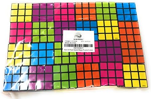 Bulk 24 Pack 3x3 Speed Puzzle Cubes - Classic Magic Brain Teasers, Party Favors, Classroom Prizes, Birthday Stocking Stuffers - Bright Colors, Beginner Friendly - Image 6