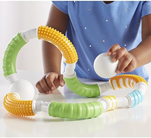 Guidecraft Grippies Curves - 30 Piece Set, STEM Soft Grip Magnetic Building Toy for Toddlers - Image 5