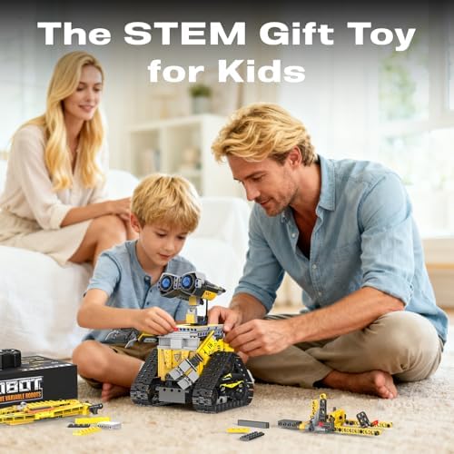 5-in-1 Remote Control Robot Building Kit, 724 Pcs Buildable Model Engineering Toys, No Coding Needed, Creative Ideal Gift for Boys Girls Kids Ages 8 9 10 11 12 13 Year Old - Image 6