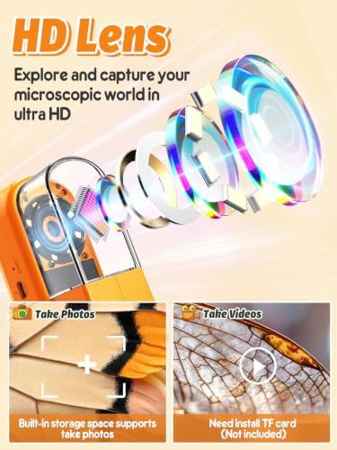 Acoath Microscope for Kids, Bug Catcher, 2.4" IPS Screen Bug Catching Kit - Image 4