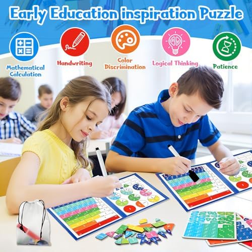Magnetic Fraction Book Tiles Circles Manipulatives Toy for Kids - Image 2