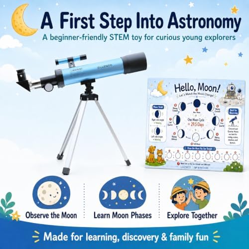 Telescope for Kids, 50mm 100x Beginner Telescope with Tripod - Image 2